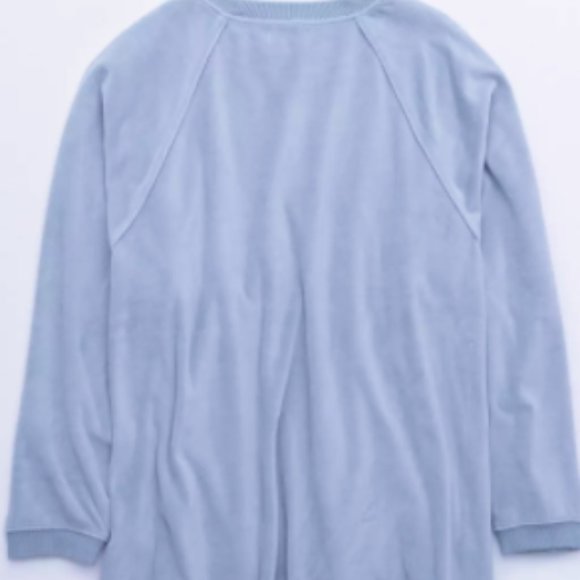 Aerie REAL Obsessed Velour Velvet Sweatshirt M - Picture 3 of 3